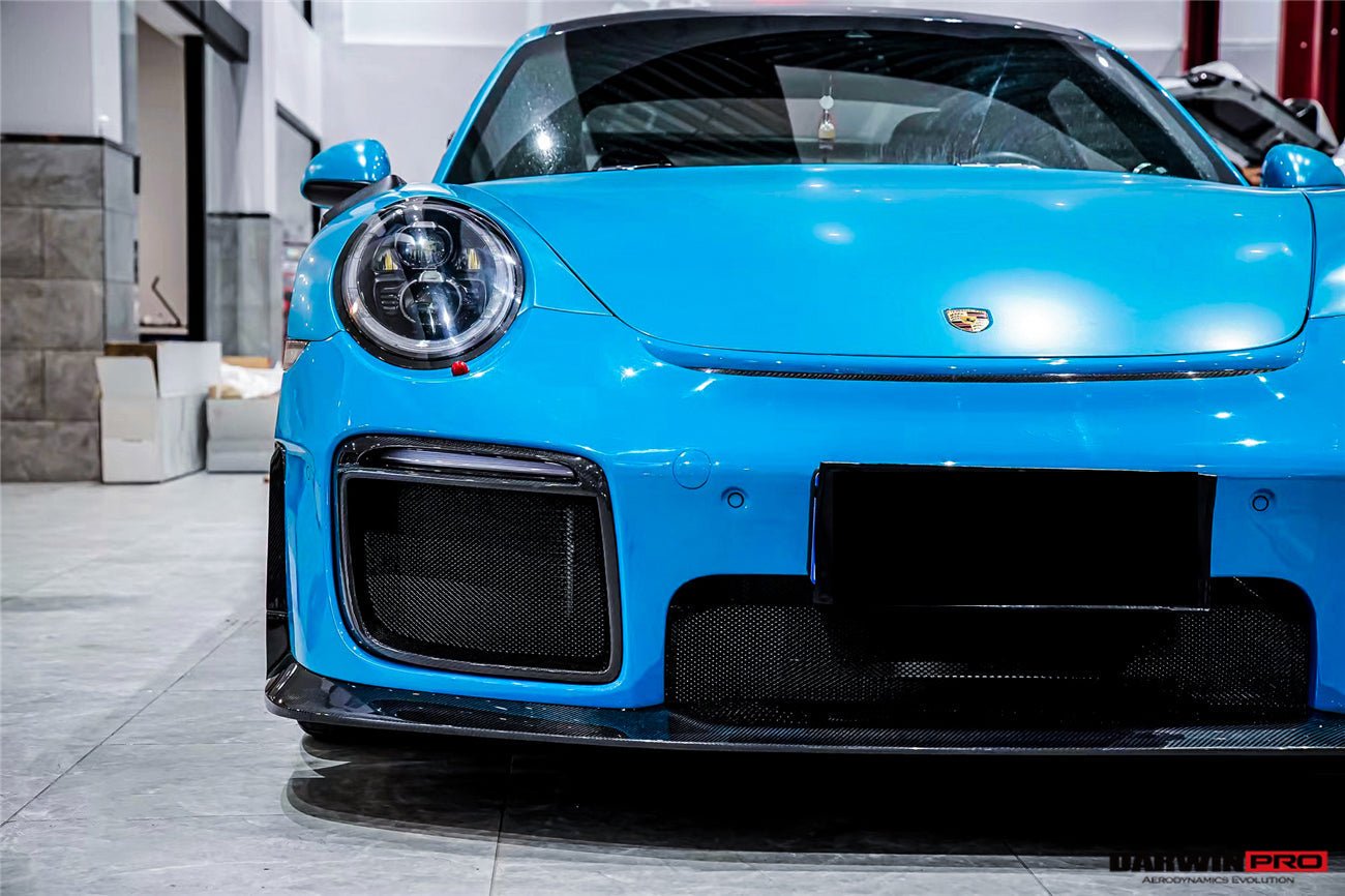 2016 - 2019 Porsche 911 991.2 Carrera &Targa 4 & 4S GT2RS Style Partial Carbon Fiber Front Bumper